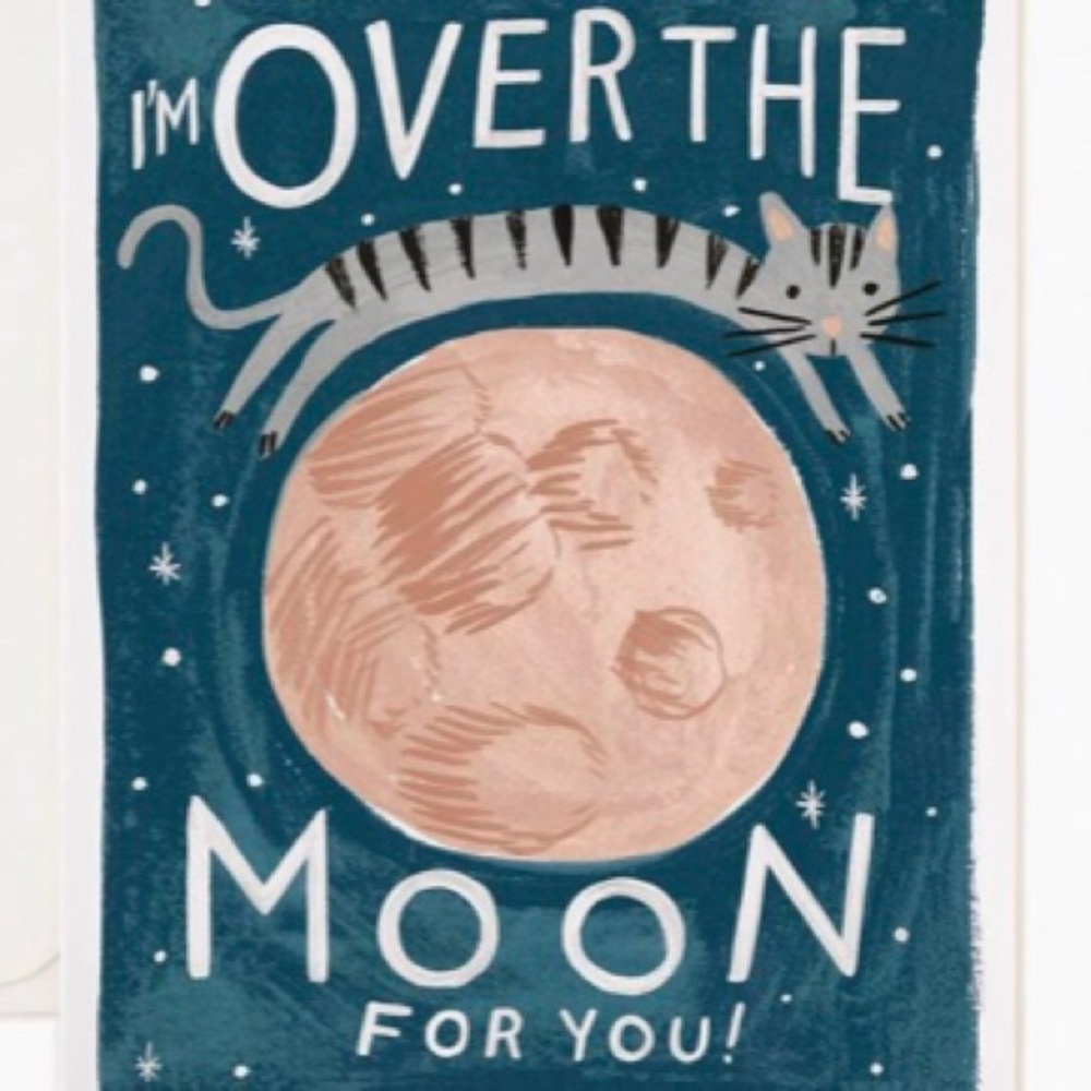 ‘I’m Over the Moon For You’ Framed Print